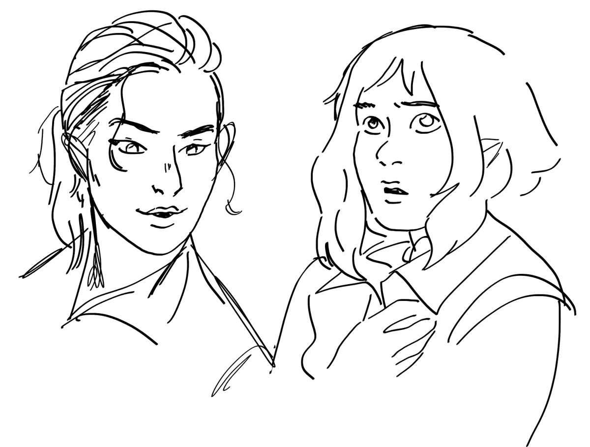 Doodling vampire ocs, taking a little rest. 