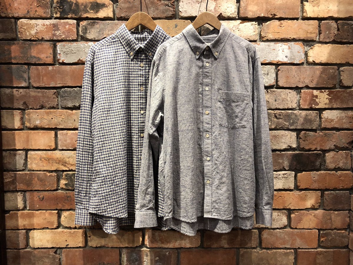 fk_confect's tweet photo. 【NEW】

コットンリネンネップシャンブレーバンドカラーシャツ/BDシャツ(CHECK,https://t.co/mFvSdb90vn)

ヴィンテージライクなネップ糸を使用したドライタッチな肌触りのシャンブレーシャツ2型入荷しております。
コンフェクトらしい雰囲気を感じる2色でご用意。

#confect #nestrobe #福岡パルコ https://t.co/FeXcrWfuh0