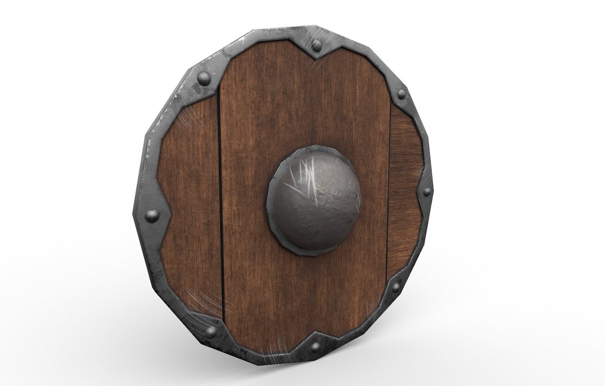 CreativeJon90's tweet photo. Was able to work on another model today. Viking Shield modeled in Maya.
#maya3d #SubstancePainter #Procreate #vikingweapon #gamedev https://t.co/c5d6QbiePR