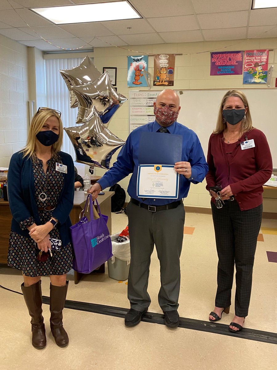 Congratulations to Mr. Kennedy on completing PDCP and earning his Professional Teaching Certificate! We are so proud! <a href="/LWHS_Canes/">Lake Weir High</a> <a href="/WadeColleen/">ColleenMWade</a> <a href="/BenWhitehouse98/">Ben Whitehouse</a> <a href="/MCPS_LeadLearn/">MCPS Professional Leadership and Learning</a> <a href="/JenJT33/">Jennifer Thomas</a> <a href="/PD_Chauncey/">Danielle Chauncey</a> <a href="/KayleighBeauli3/">Kayleigh Beaulieu</a>