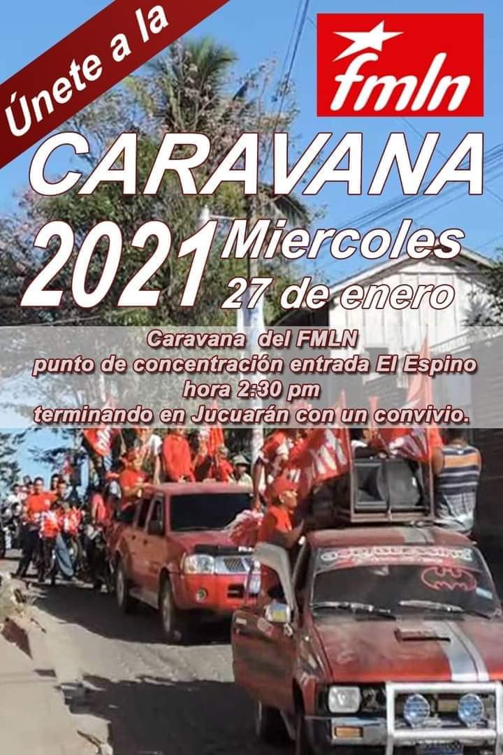AlcaldeBoanerge's tweet photo. Mañara arrancamos con la gran CARAVANA del #FMLN. Porque estamos a pocos días de reafirmar la 4° Victoria en Jucuarán. 👊🏼✌🏼🚩 https://t.co/sYodtWye4M