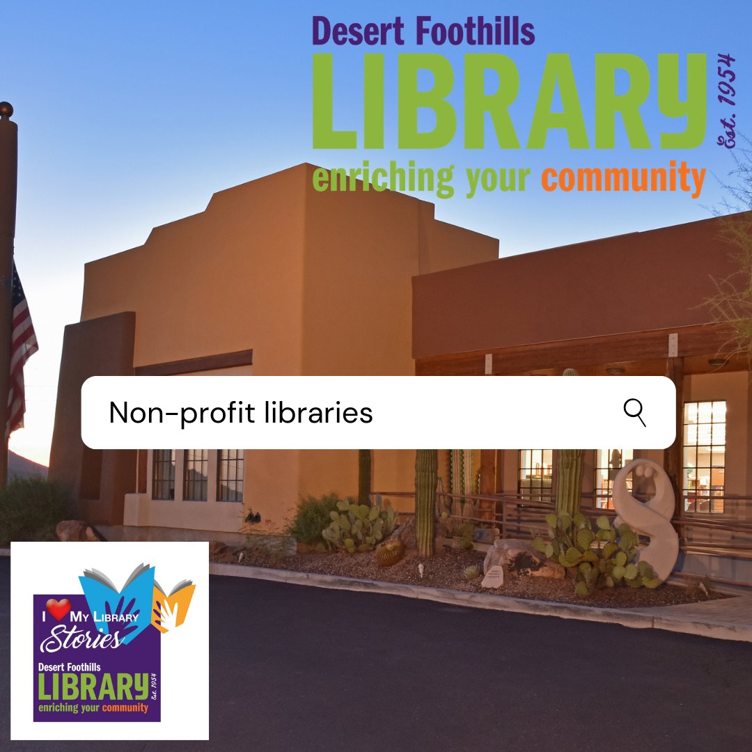 DFLibraryAZ's tweet photo. Desert Foothills Library is a 501(c)3 non-profit public library and depends on the support of individuals for 90% of our funding. Any amount you can generously give to the Desert Foothills Library is appreciated. #enrichingyourcommunity #ilovemylibrary #desertfoothillslibrary https://t.co/OHfKZSdI2y