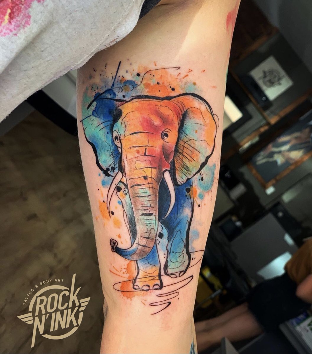 RockPty's tweet photo. Its the watercolour for me 😍
Art by hahuynh_tattooist  🐘

#elephanttattoo #watercolour #cleanlines #melbournetattoostudio #animalkingdom #watercolorpainting #inked #art #tattooideas https://t.co/PaVuOIvxID