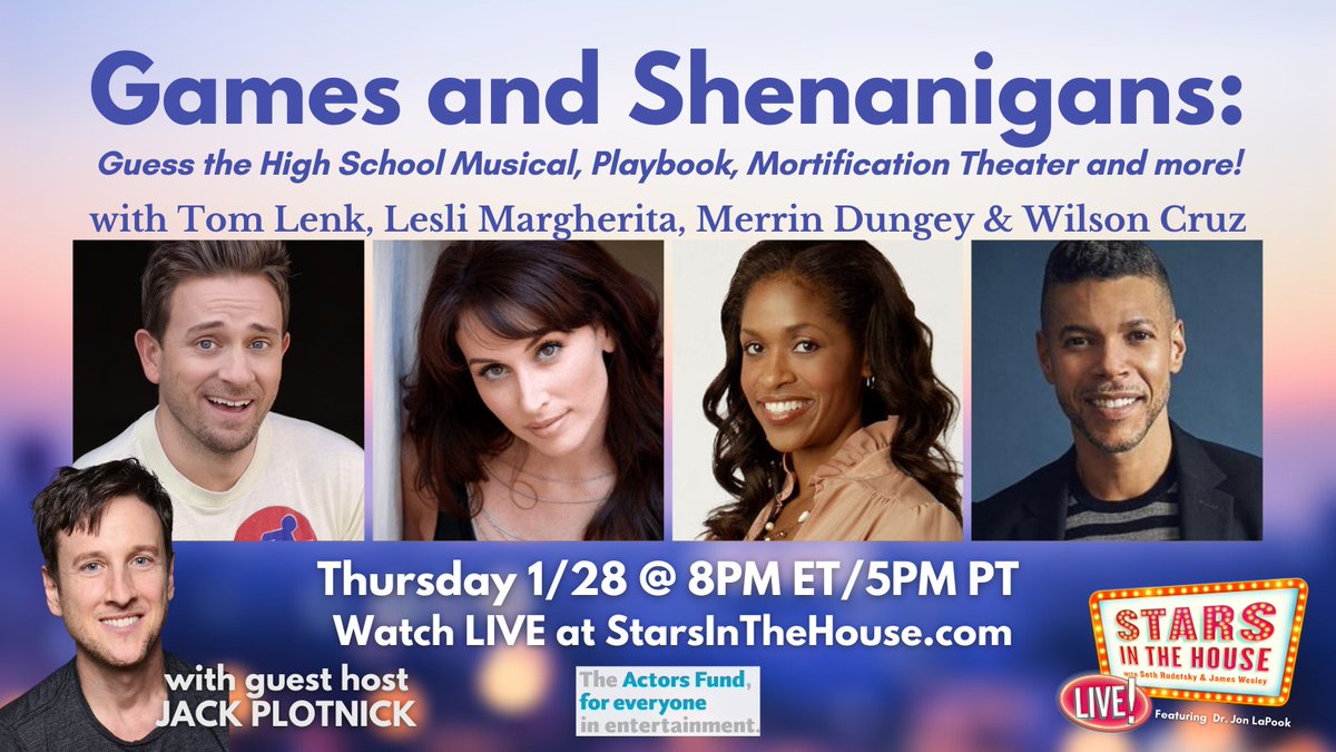 I look forward to losing at any and all games to these gorjus talented people!!!! @QueenLesli @RealMerrinD @wcruz73 Also, build a TV show around this perfect cast you cowards! AM I RIGHT OR WHAT?! It's already my new favorite show!
@StarsInTheHouse guest hosted by @JackPlotnick! https://t.co/SXK01JtWoQ