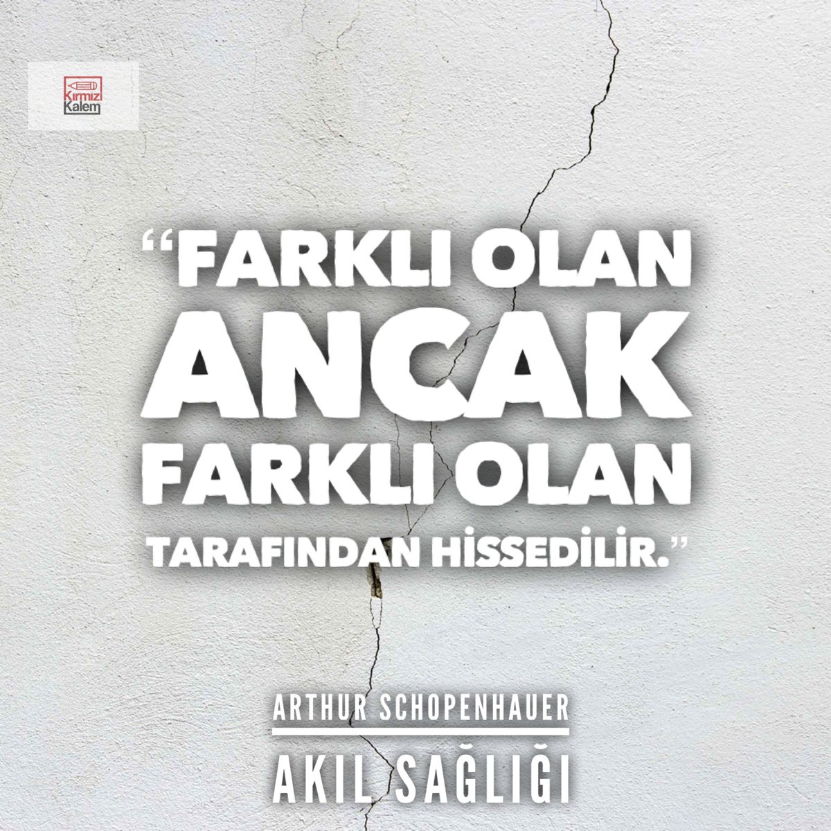 Farklı olan ancak farklı olan tarafından hissedilir...