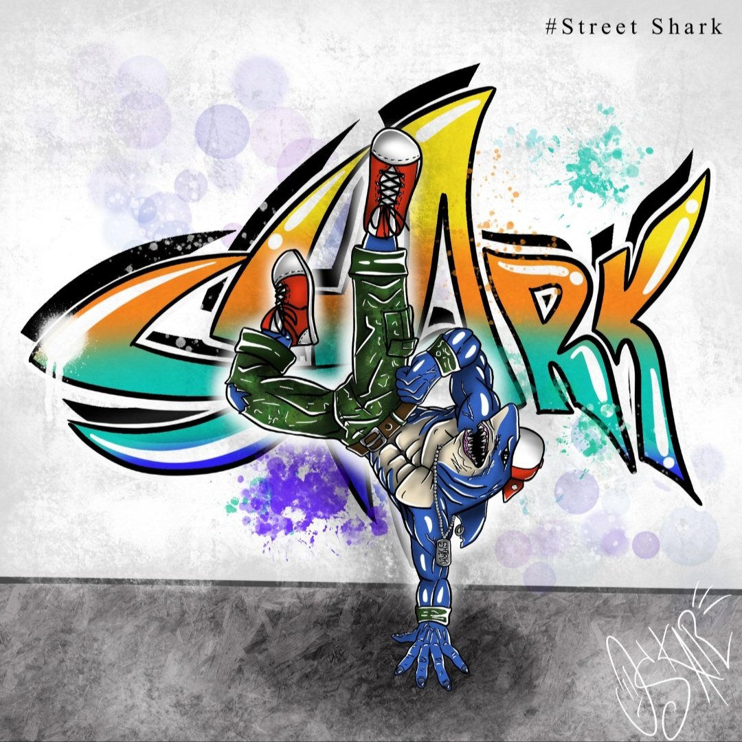 QscArte's tweet photo. Para el número 26 del #creatuanary2021 vuelta a mi infancia, cuando veis en la tele los #streetshark de la misma época que los motorratones, Alguien más los veía?!
Espero que os guste mi versión https://t.co/NE757Wnni3