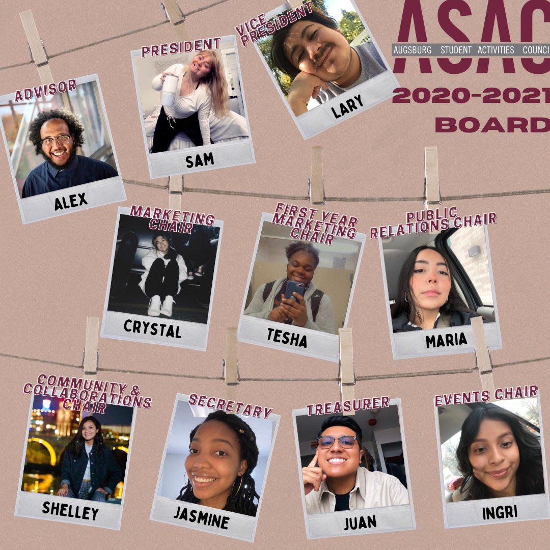 Augsburg_ASAC's tweet photo. Meet the board! 🦅🤩 #AugsburgUniversity https://t.co/rpToR2Utxy