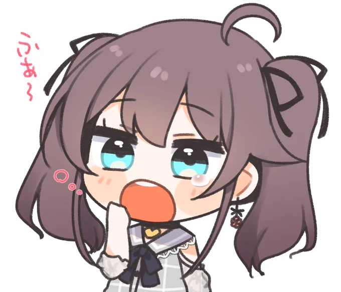 1番最初に描いたまつりちゃんと最近描いたまつりちゃん 
