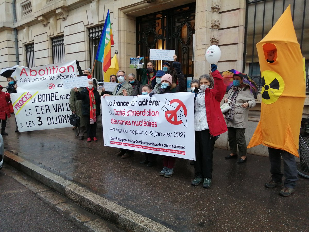 dijonecolo's tweet photo. L’entrée en vigueur du Traité d’interdiction des armes nucléaires (TIAN) concerne aussi les dijonnais
#TIAN @ICAN_France #dijon #valduc
https://t.co/MwmW89TF8f https://t.co/mRSS2knnas