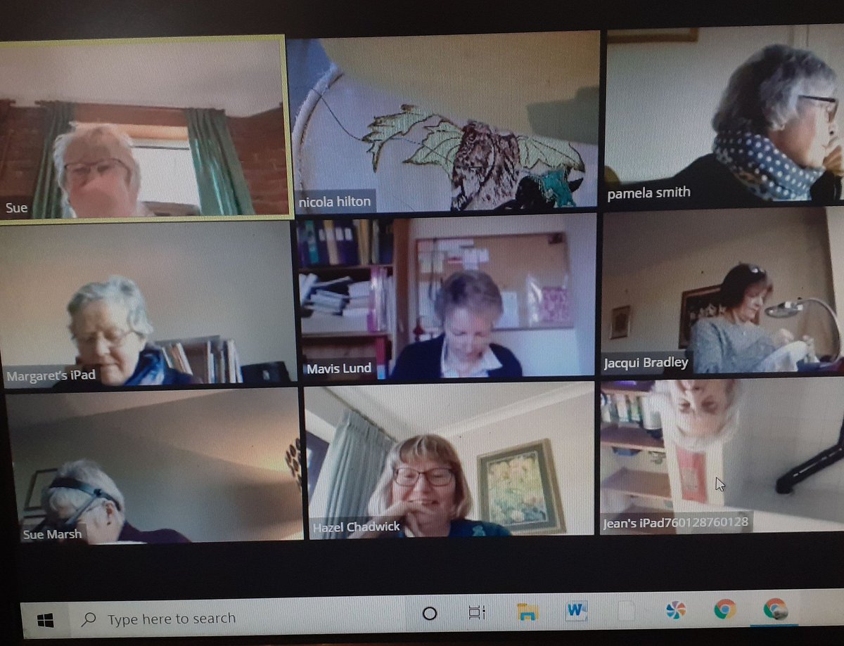 Only I could have one of mysewing ladies upside down on zoom how does that happen #zoom