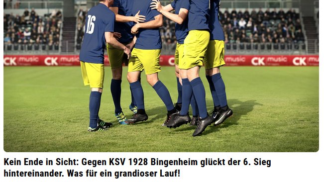 Zum Auftakt der Rückrunde gab es ein 1:3 Sieg über die Butzbach Prisoners, heute dann den 6. Sieg in Folge mit einem 3:0 über KSV 1928 Bingenheim. Der Start in die Rückrunde ist geglückt. Morgen hat unsere 11 ein schweres Spiel gegen den direkten Verfolger FC Waldorf 89 Frankfurt