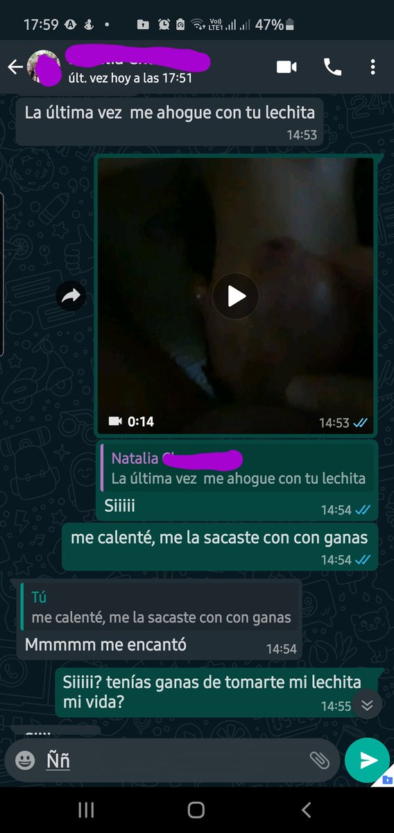 ElperversoA's tweet photo. Hoy la conversación es con Natalia, le encanta que diga nenita. Se acuerda del otro día que la atragante con mi leche y se calienta. Coge con el marido pensando en mi. Es divina. https://t.co/dmKFxXpReC