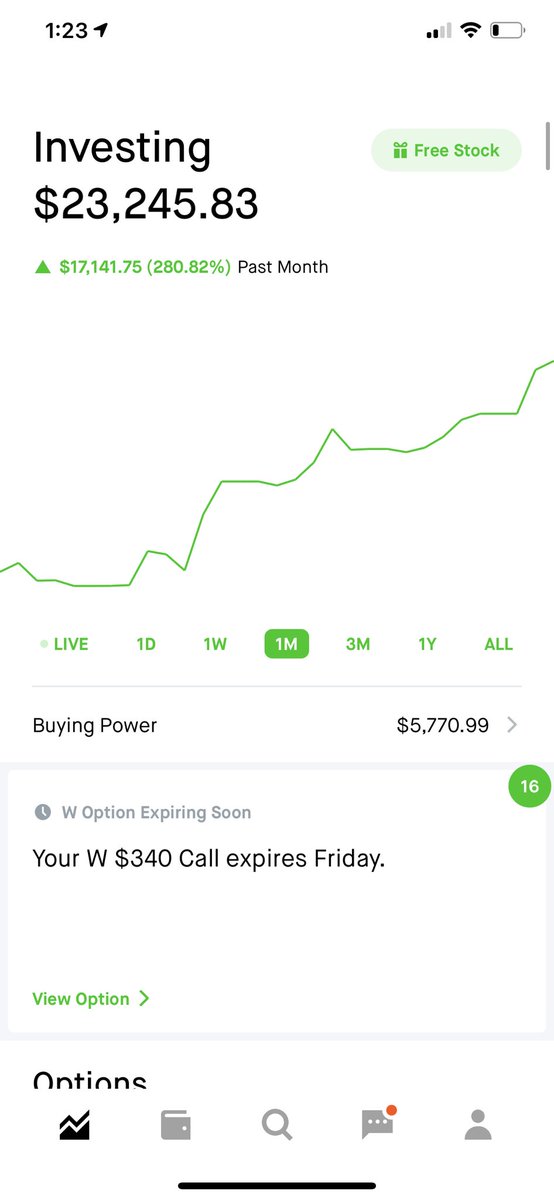 tpg_christopher's tweet photo. What a great month so far! Make sure your following me to get notifications on all my option plays!
#robinhood #stockoptions #OptionsTrading #firestocks #beststockstobuy2021 #tesla #amazon #AMBL #ALPP #SBE #AMC #CLOV #CLII https://t.co/jowLkmCUEK