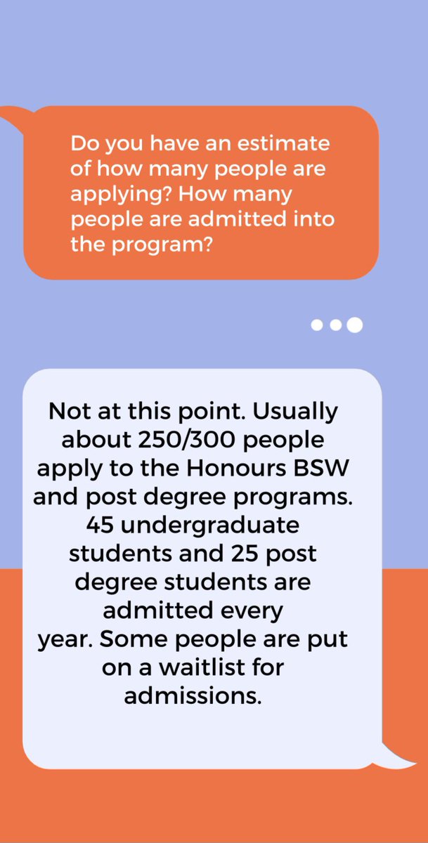 MacSWSC's tweet photo. Thank you to everyone who participated in our Social Work Admissions Test Q&amp;A, below are some frequently asked questions. If you have any additional questions do not hesitate to reach out to SWSC or Tammy Maikawa https://t.co/I2XF8CvSr1
