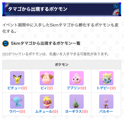ポケモンgo攻略 Gamewith 公式サイトでの記載はありませんでしたが ジョウトセレブレーション開始後の5kmタマゴからトゲピーも出現しています ジョウトセレブレーションの詳細はこちら T Co Arqcq5kx ポケモンgo T Co Mrlsn5fn2h ポケモンgo攻略 Gamewith 公式サイトでの記載はありませんでしたが ジョウトセレブレーション開始後の5kmタマゴからトゲピーも出現しています ジョウトセレブレーションの詳細はこちら T Co Arqcq5kx ポケモンgo T Co Mrlsn5fn2h