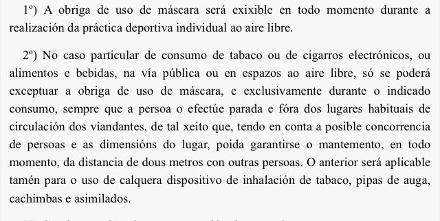 arbiquepitas's tweet photo. Haces deporte: mascarilla obligatoria todo el tiempo.

Fumas: puedes quitarla si guardas dos metros.

Que os den. https://t.co/Iyri4ebKJ1