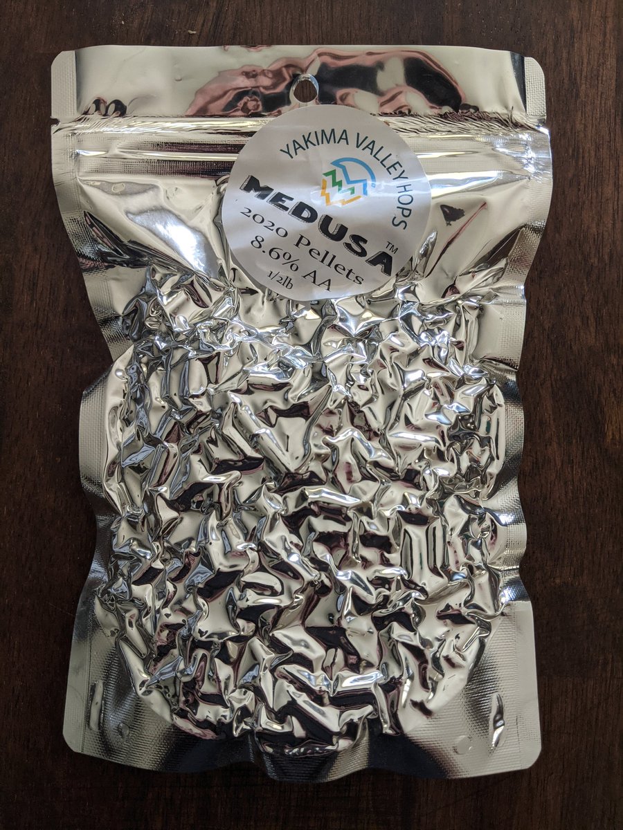 SnowLionBrewing's tweet photo. Going to brew experiment with a hop native to New Mexico, Medusa! Got plans for a tripel and a NEIPA using only this hop.
Thanks to @YakimaHops for the fast delivery. π»
#homebrew #homebrewing #nmhops #medusahops #yakimavalleyhops #snowlionbrewing https://t.co/lez0XnVZZG