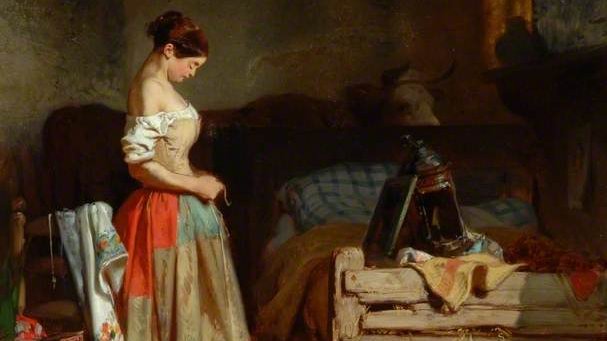 It contrasts to the independent poor woman who takes control of her own clothes, and the man at all levels of society. The gilded cage and all of that.