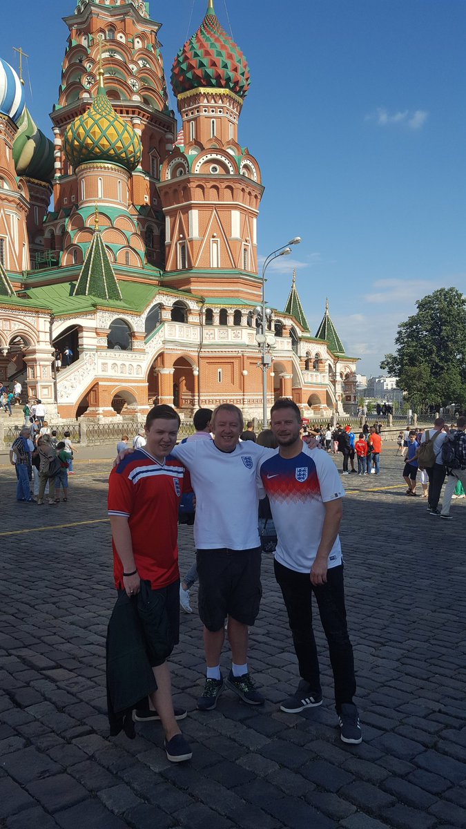With an almighty hangover, we set off for a walk around Red Square and a few beers to soak up the atmosphere. On the train to the game, the locals were handing out these chocolates to England fans. It was incredible. Everything we were warned about Russia couldn't be more wrong