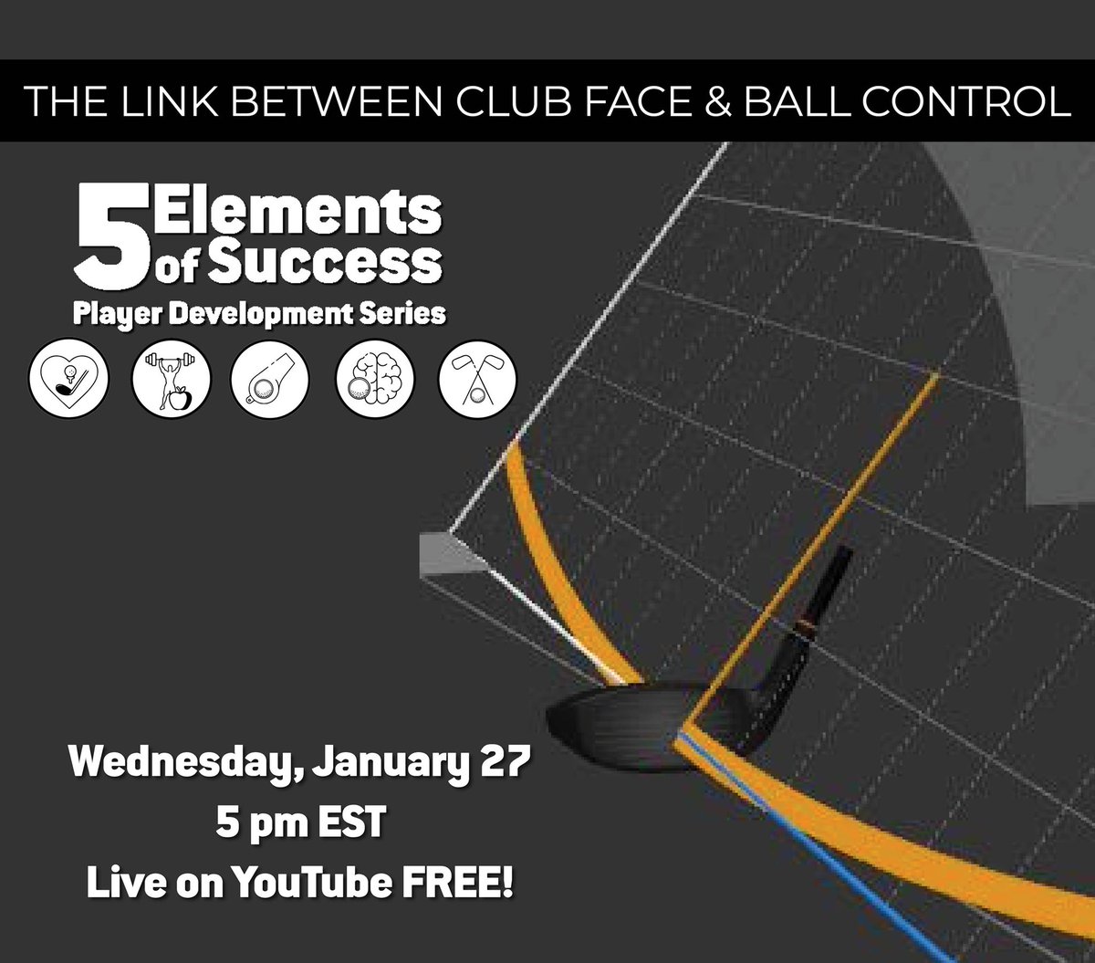 JuniorGolfHub's tweet photo. TOMORROW @ 5 PM EST // #GPCLive 

Register here: 
https://t.co/1AdgMimXnP https://t.co/z55ZmUpJ9a