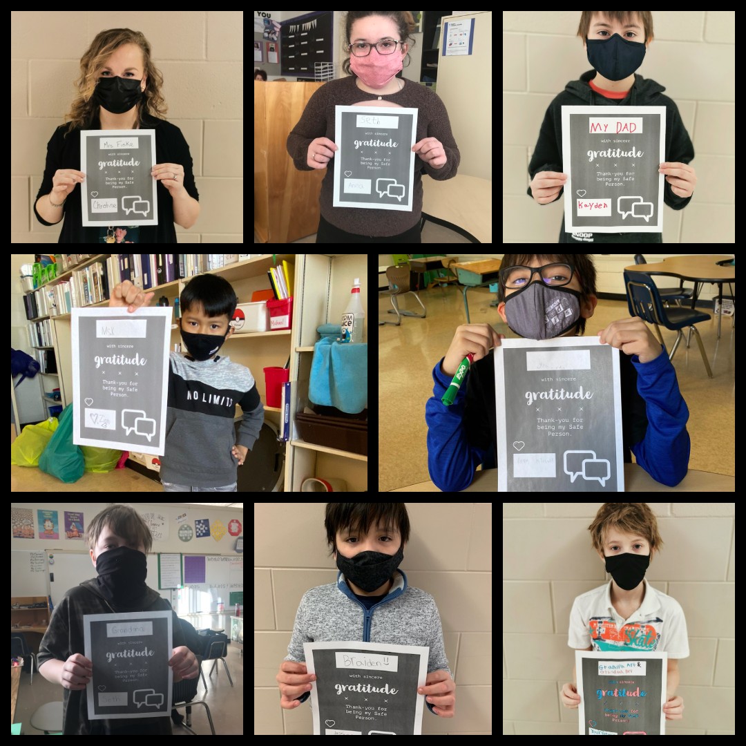 ChristineMess20's tweet photo. This week @stlukercsd we are talking mental health before #bellletstalk day. Today for #gratituesday we thanked the people in our lives that we identify as our "safe" person. #wetheresilient @RCSD_No81 @LandryJoanna @MRLG777 @Bailey_Kowalyk_ @DureaultRenee https://t.co/nOPQ3AD0tE