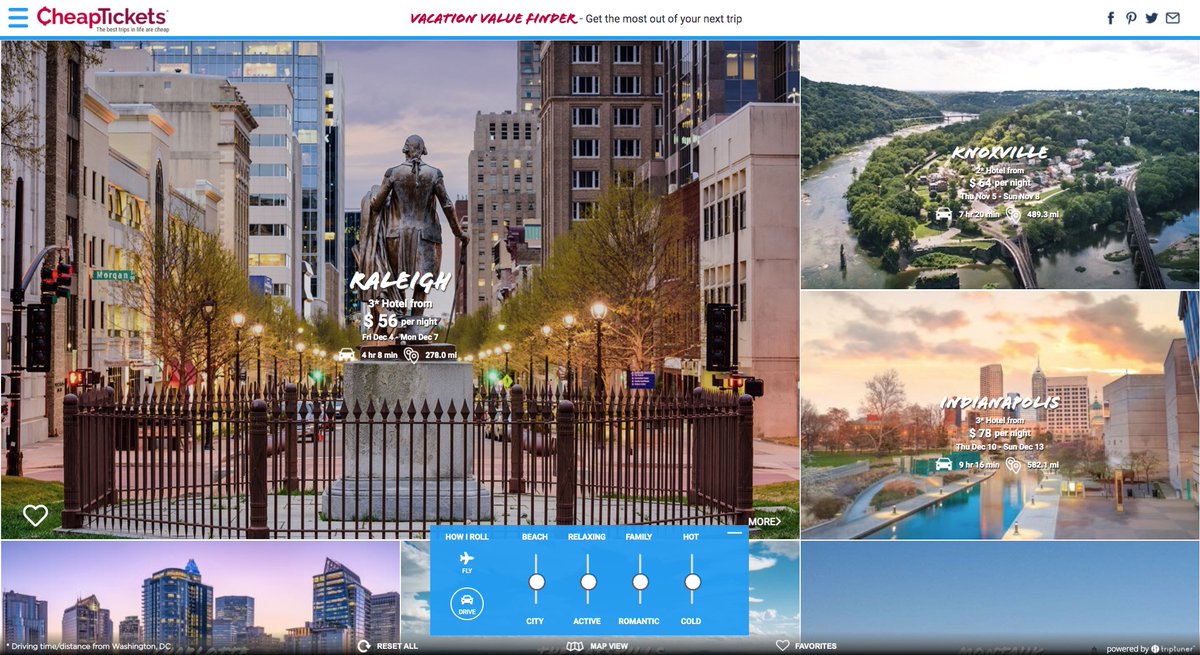 It’s not too late for you on #PlanForVacation Day!  Check out the <a href="/CheapTickets/">CheapTickets</a> Vacation Value Finder to find the best deals just a short drive 🚘away...cheaptickets.com/vacationvaluef… Plan now, go later and have something to look forward to 👇