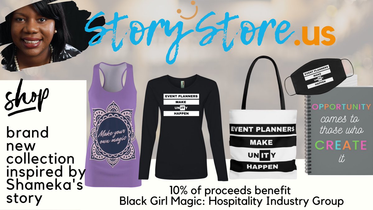Visit storystore.us for merchandise inspired by Shameka and all of our Community Keynotes speakers!