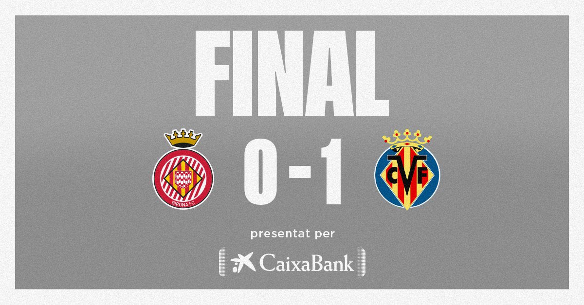 GironaUK's tweet photo. 🚨 FT: Girona 0-1 Villarreal

😰 A valiant effort from Girona, however Unai Emery’s Villarreal progress as deserved winners. A fantastic cup run has come to an end and we can now concentrate all of our efforts on our promotion push!

💛 Congratulations @GironaFC! https://t.co/SBc6hnPB6D