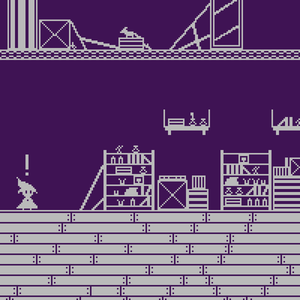 EleventhMouse's tweet photo. "A red book, a pair of scissors, a wrench, a toothbrush... Whose idea was it to lose those things IN A WAREHOUSE?"

#pixel_dailies #hiddenobjectgame  #pixelart #pixel_art https://t.co/j3XER1devk