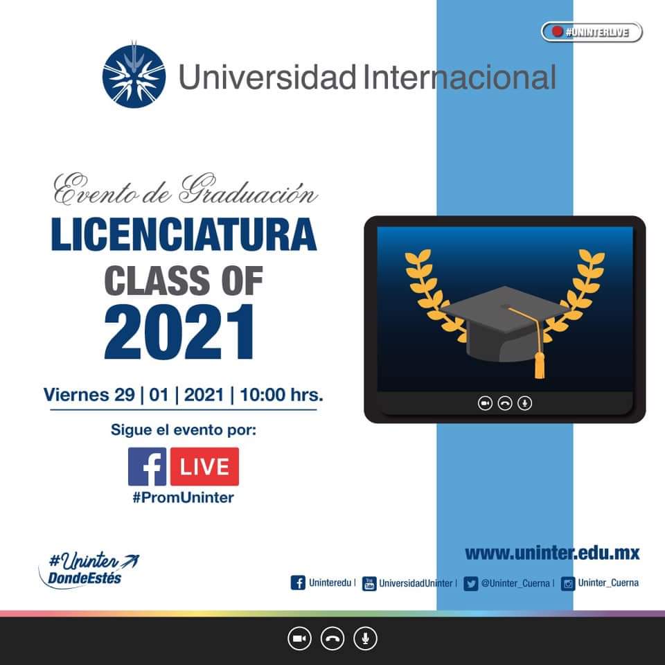 EscatUninter's tweet image. 🎓Celebra un día importante para nuestros alumnos de Licenciatura e Ingeniería en nuestro evento de graduación virtual #PromUninter este próximo viernes 29 de enero en punto de las 10:00 am. 😉👌🏻

#UninterDondeEstés #ESCAT #BuenMartes