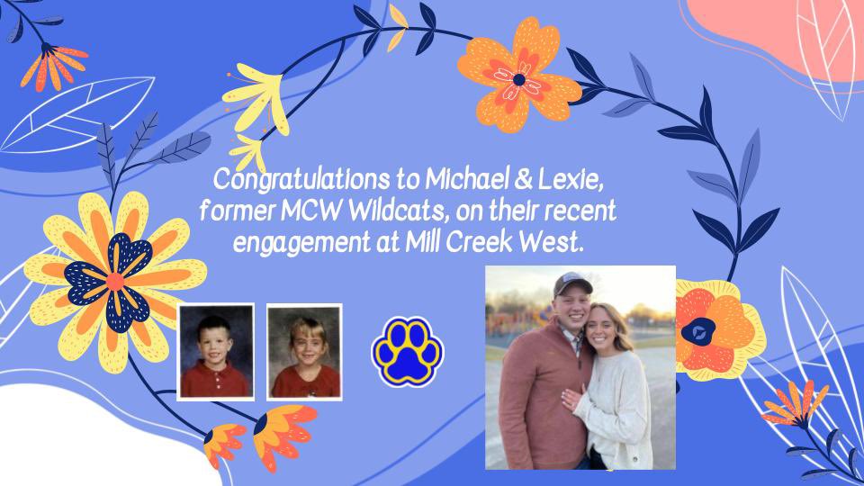 MillCreekwest's tweet photo. A small town love story...started in Kindergarten at West Elementary and a proposal at the shelter house where their first date was held at the famous Amo Fish Fry! #loveinasmalltown #lovestory #MCWPride https://t.co/THv1PU6c0G