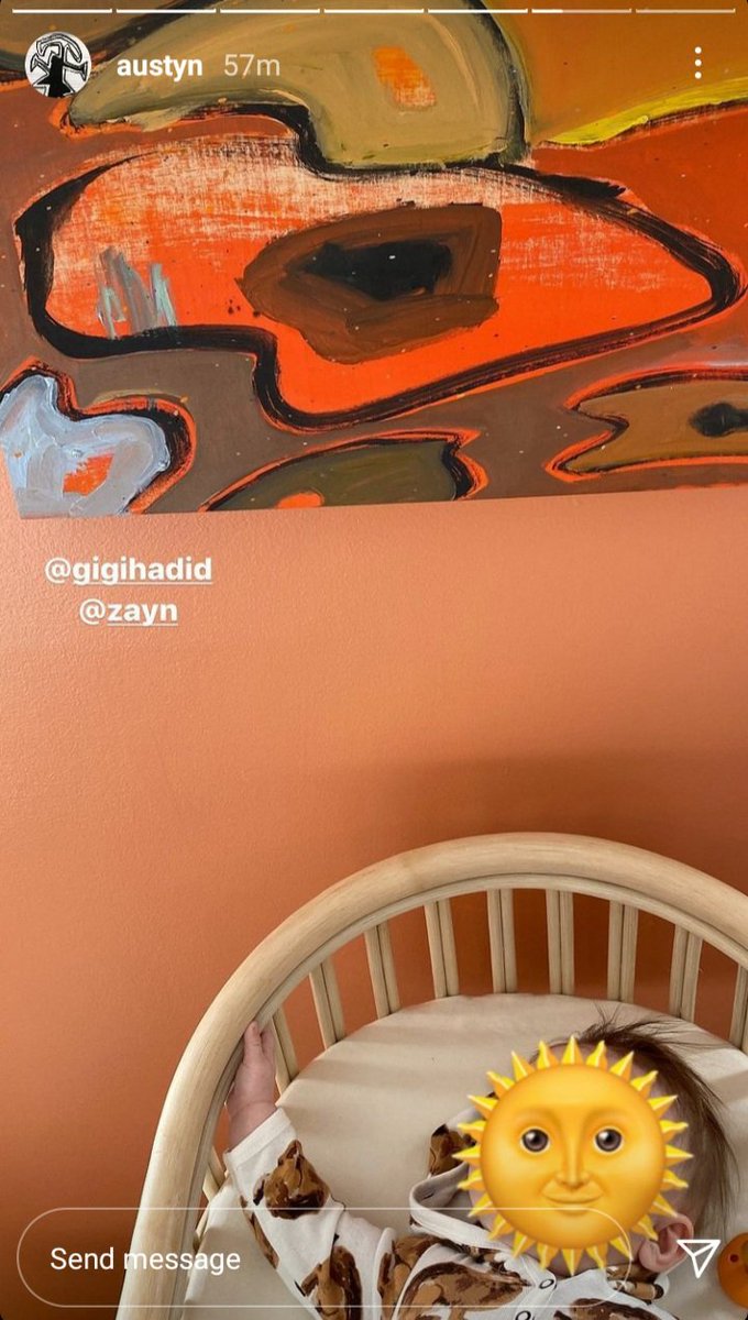 defuslaaa1's tweet photo. 📲 | #ZiGi #ZiGiFriends #ZiGiBaby 

Zayn and Gigi's baby girl ( Khai ) in her nursery.

Autyn posted this on her Instagram story. https://t.co/apuKBekkjZ