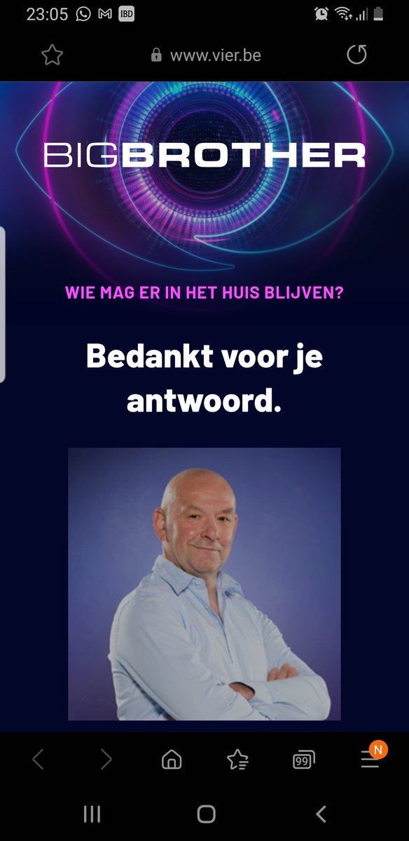Stem op Patrick om in het spel te blijven #teampatje #BigBrotherbenl #bigbrother