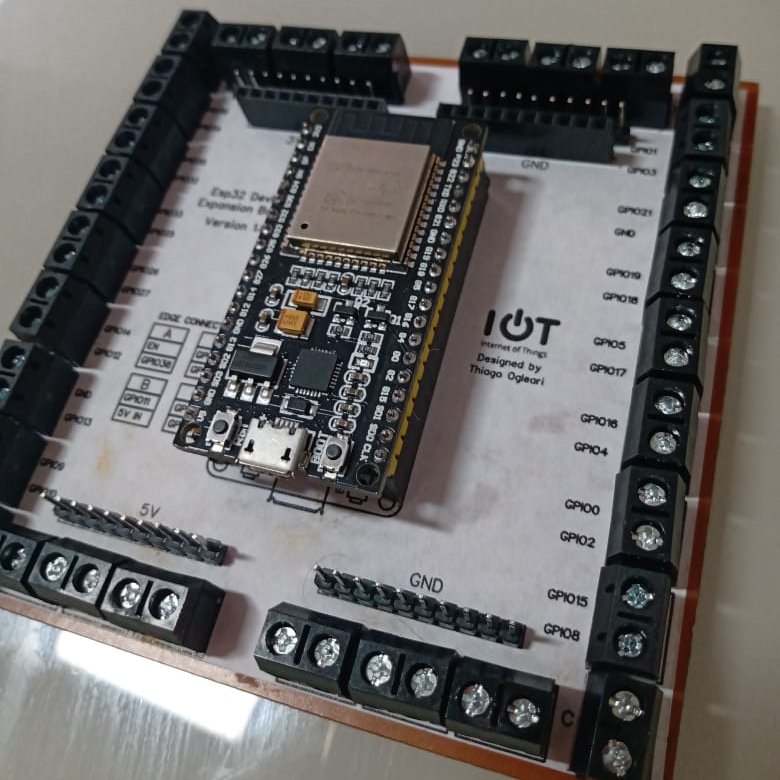GG_Technician's tweet photo. My homemade Esp32 Expansion Board. For my home automation. First Version.😃

#esp32 #iot #easyeda #maker #prototype https://t.co/25qENrf8h8