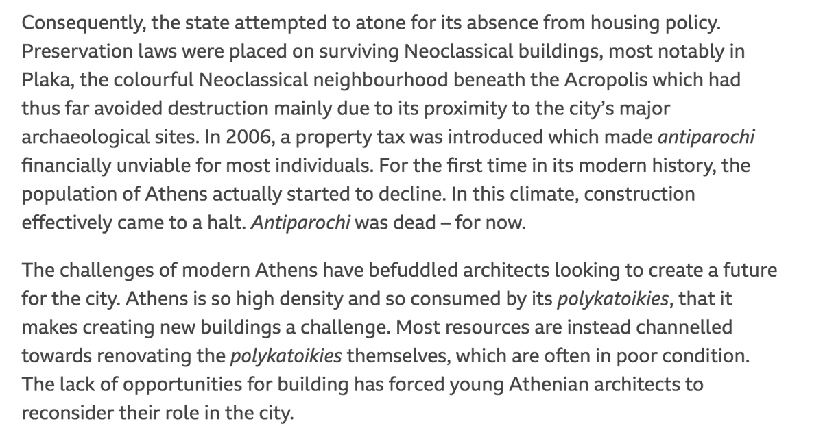 The liberal land-use and tax rules that allowed for this phenomenon have mostly ended, leaving underemployed architects with little to do other than come up with clever ways of missing the point of the antiparochi boom.