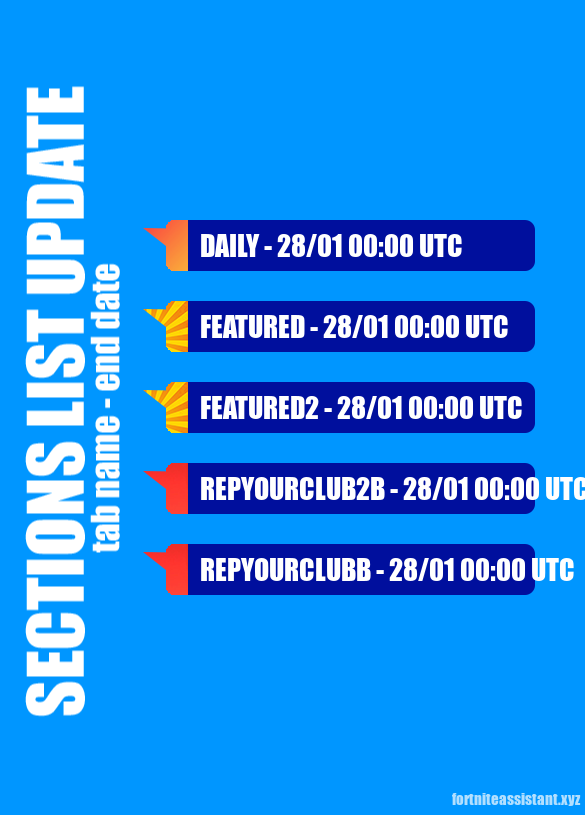 GuacoLeaks's tweet photo. Today’s #Forthite Item Shop Sections!
Featured
Featured2
RepYourClubB
RepYourClub2B
Daily https://t.co/jusg8nXuo5
