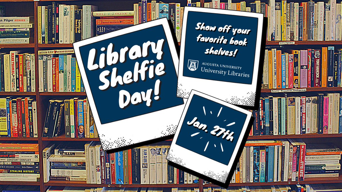 AUG_Libraries's tweet photo. Happy #LibraryShelfieDay! Check out some of the fascinating favorites by our University Libraries' staff in this post--and share your own using the hashtag above!
#AugustaUniversityLibraries https://t.co/Uma9CUZEr3