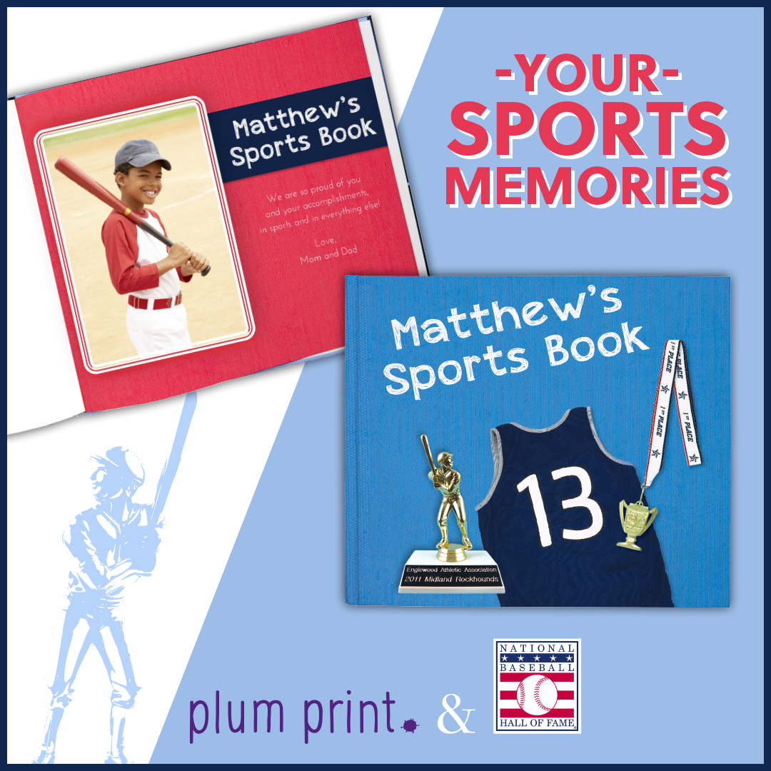 PlumPrint's tweet photo. @AlexKielar We know you're busy today, but wanted to be sure you knew about our partnership w/ The Baseball Hall of Fame. We turn your sports memories—ticket stubs, photos, trophies, tshirts—into your own custom book! https://t.co/NVMjJjre3r #Cooperstown #HallofFame @baseballhall https://t.co/Ec12hnEQRq