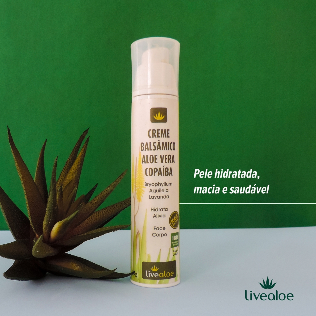 Creme Balsâmico Aloe Vera e Copaíba Livealoe 💚
um abraço para a sua pele.
Você sabia? É uma excelente opção de pós-barba pois garante a maciez e a recuperação da pele após o uso da lâmina de barbear. 
.
#livealoe #aloevera