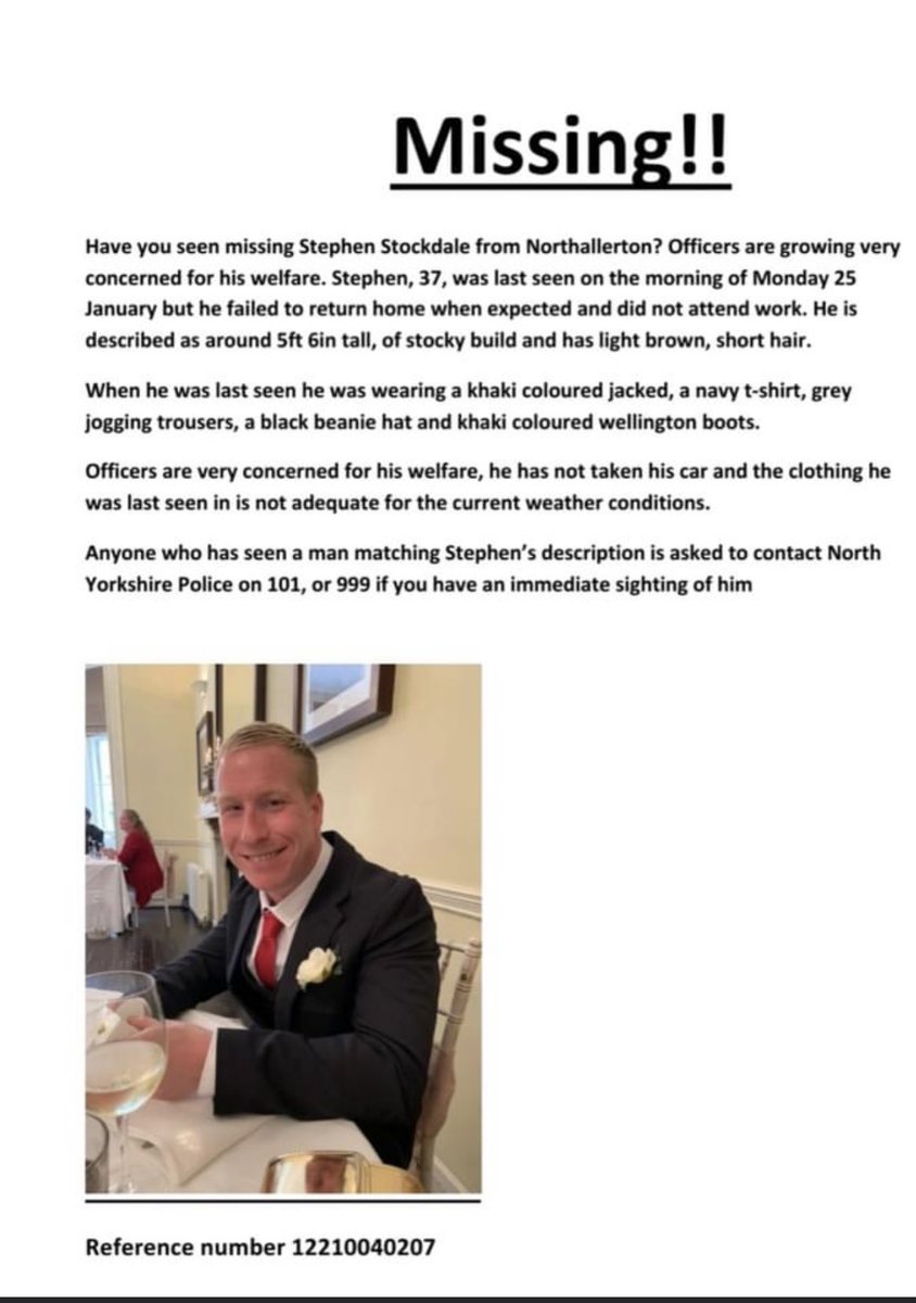 microchef1983's tweet photo. Please share @BBCLookNorth  @NorthYorksToday @NorthEastNews4U @northernecho https://t.co/zE9v8d3HJ9