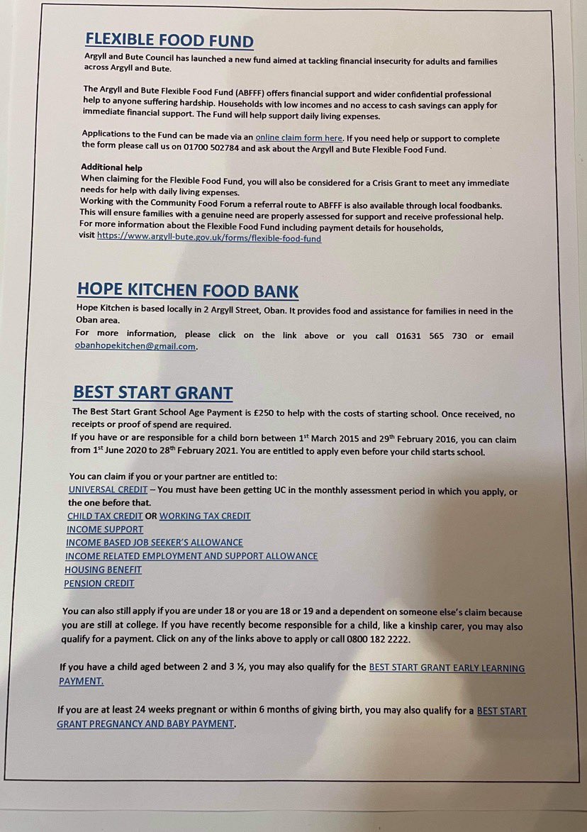 st_oban's tweet photo. This was emailed to all of our families at the end of last week but here it is again in case anyone missed it. If you would like it emailed again so that the links work then please let us know. https://t.co/B95tbONUzF