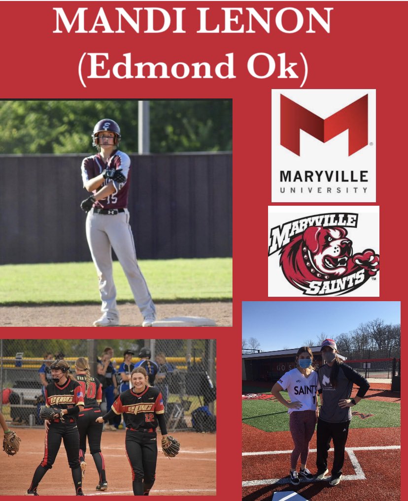 Congrats to our Girl  <a href="/LenonMandi/">mandi lenon</a> on her decision to continue her education and softball career at Maryville University!  The <a href="/MaryvilleSB/">Maryville Softball</a> just got themselves a straight gamer! #SaintsNation #epsyd <a href="/Epic__SB/">Scotty Smith</a>