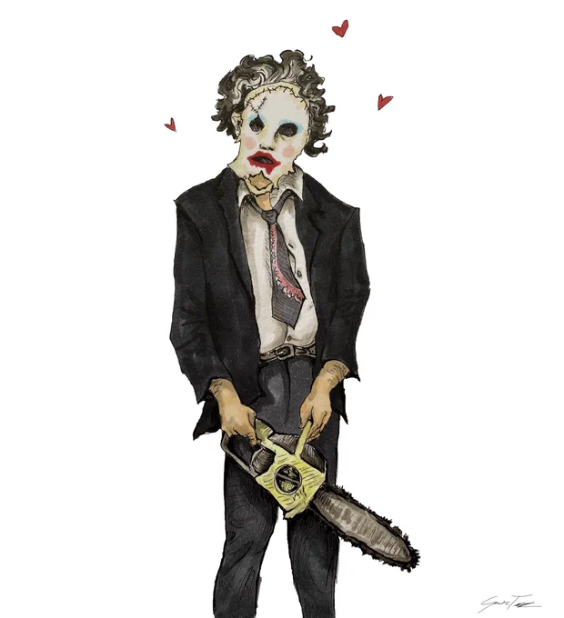 a little leatherface as thanks to @heeb0_ ???✨ https://t.co/Neq3zjVzgP 