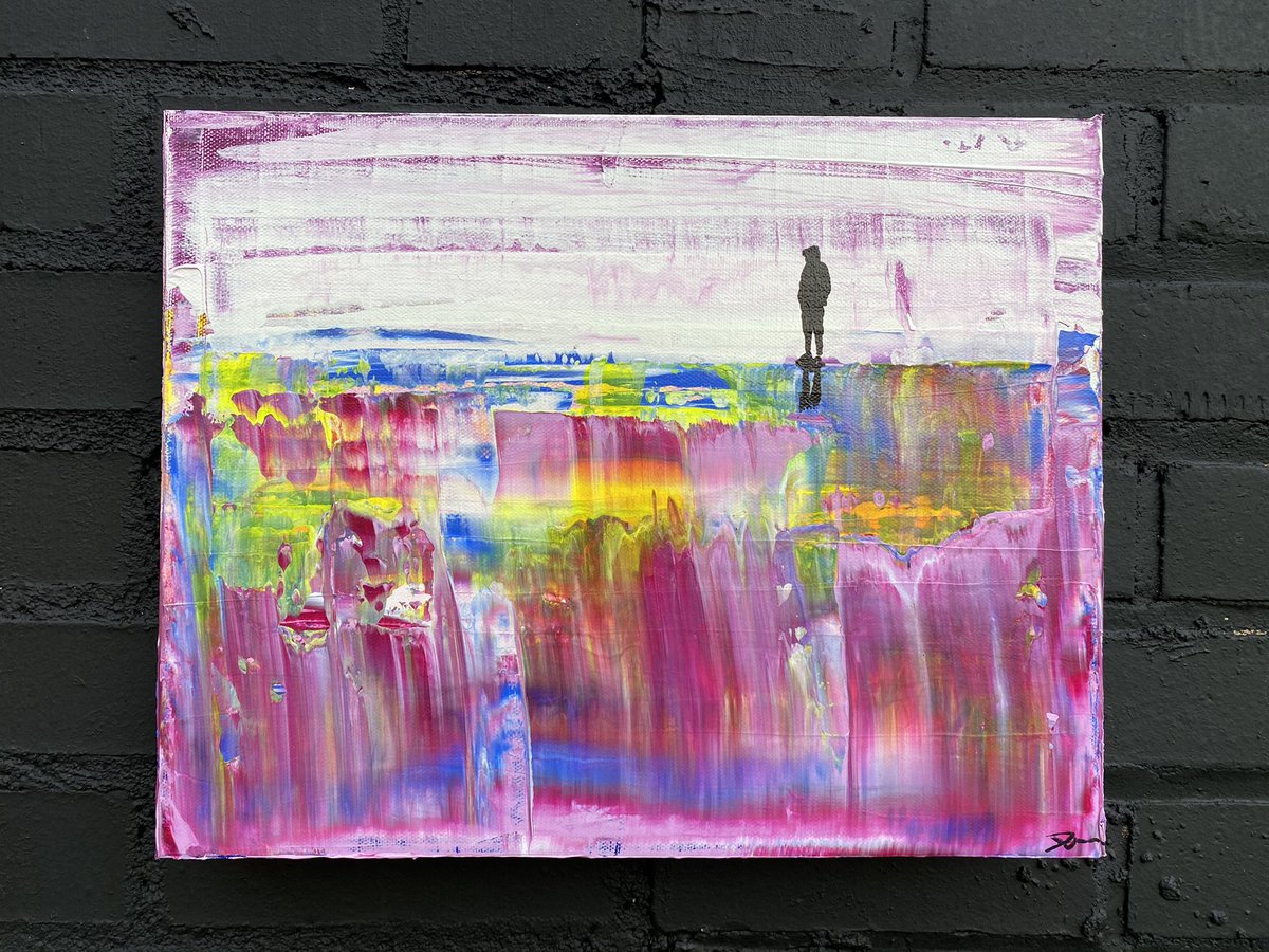 Another small canvas from last year. 16”x20” acrylic on canvas.
Something about the minimalist imagery makes this one appeal to me.
Thoughts? 
#art #artgallery #commissions #commisionsopen #painting