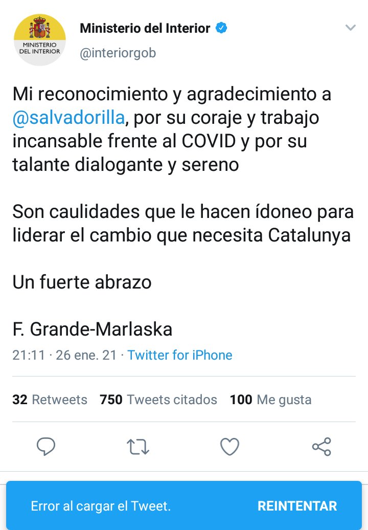 j_riveraflores's tweet photo. "¿Error material?"
Lo han arreglado.
#MinisterioInterior
#Marlaska
#ErrorMaterial
Esto... El punto y aparte existe, convive entre nosotros. https://t.co/fAWZMKyHof