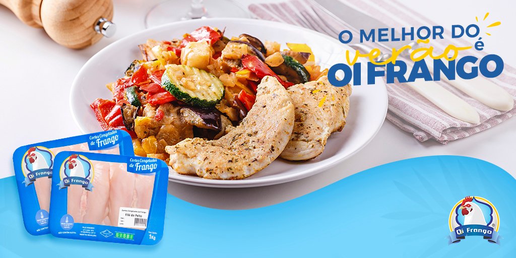 FrangoOi's tweet photo. Leveza e sabor, tudo que o seu verão precisa pra ser gostoso!

#oifrango #frango #verao #verao2021 #peitodefrango #receitasdeverao #praticidade #leveza #comida #carnedefrango https://t.co/tTuZvbteBD