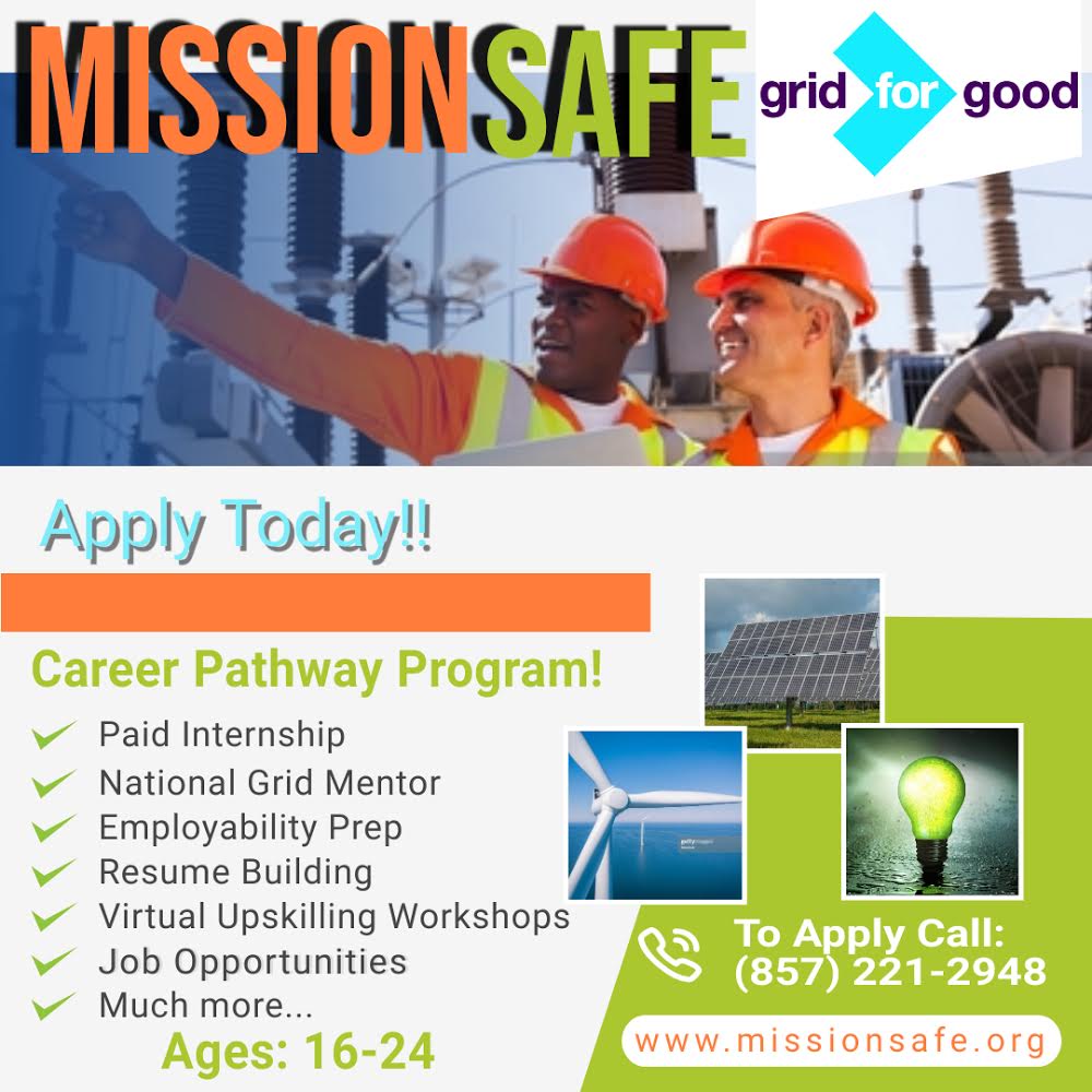 MissionSAFE's tweet photo. MissionSAFE Futures partners with grid for good and are proud to be first in Massachusetts to kick off mentoring in the program. #grid4good #gridforgood #missionsafe https://t.co/Oc5xC7sxE5