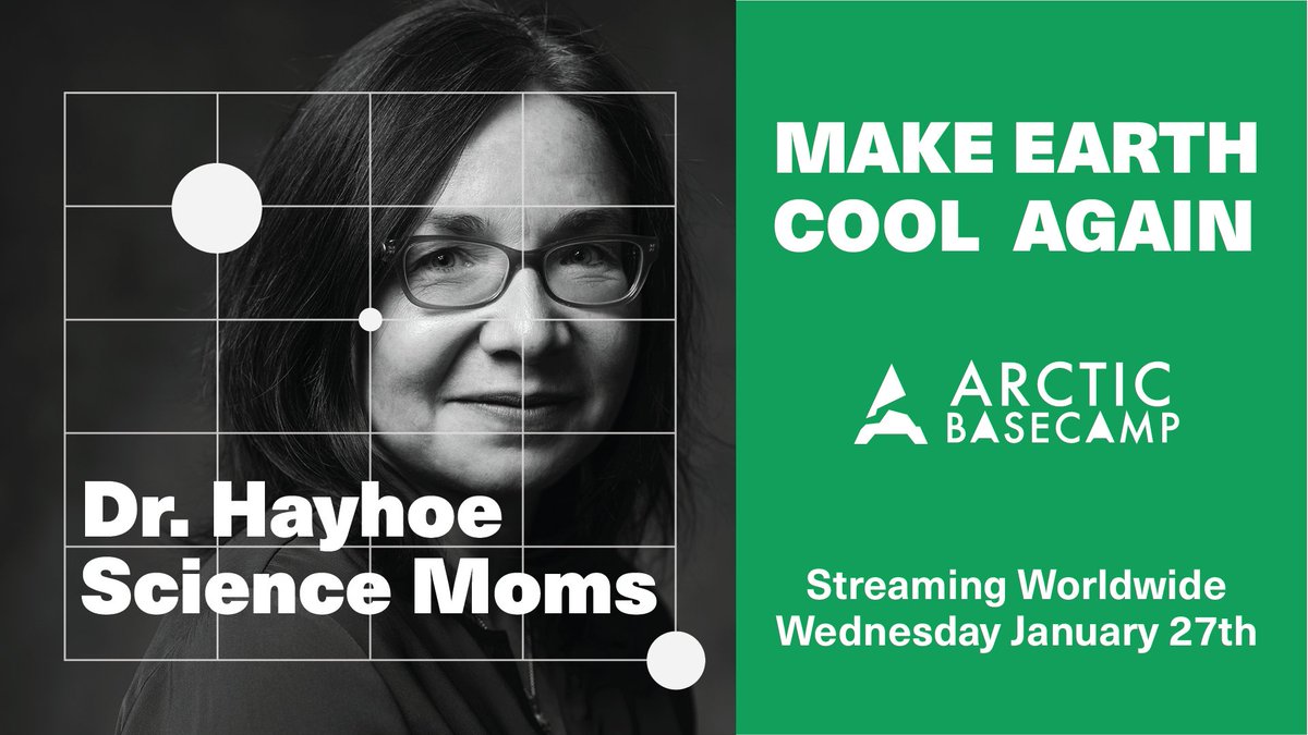 TheKrimGroup's tweet photo. Join Dr Katharine Hayhoe, founding Scientist of @joinsciencemoms  and @ArcticBasecamp tomorrow for climate convos + expert panels on how to #MakeEarthCoolAgain 🌬🌍 https://t.co/3pvYr5n1SA https://t.co/ohZ0pTmksa