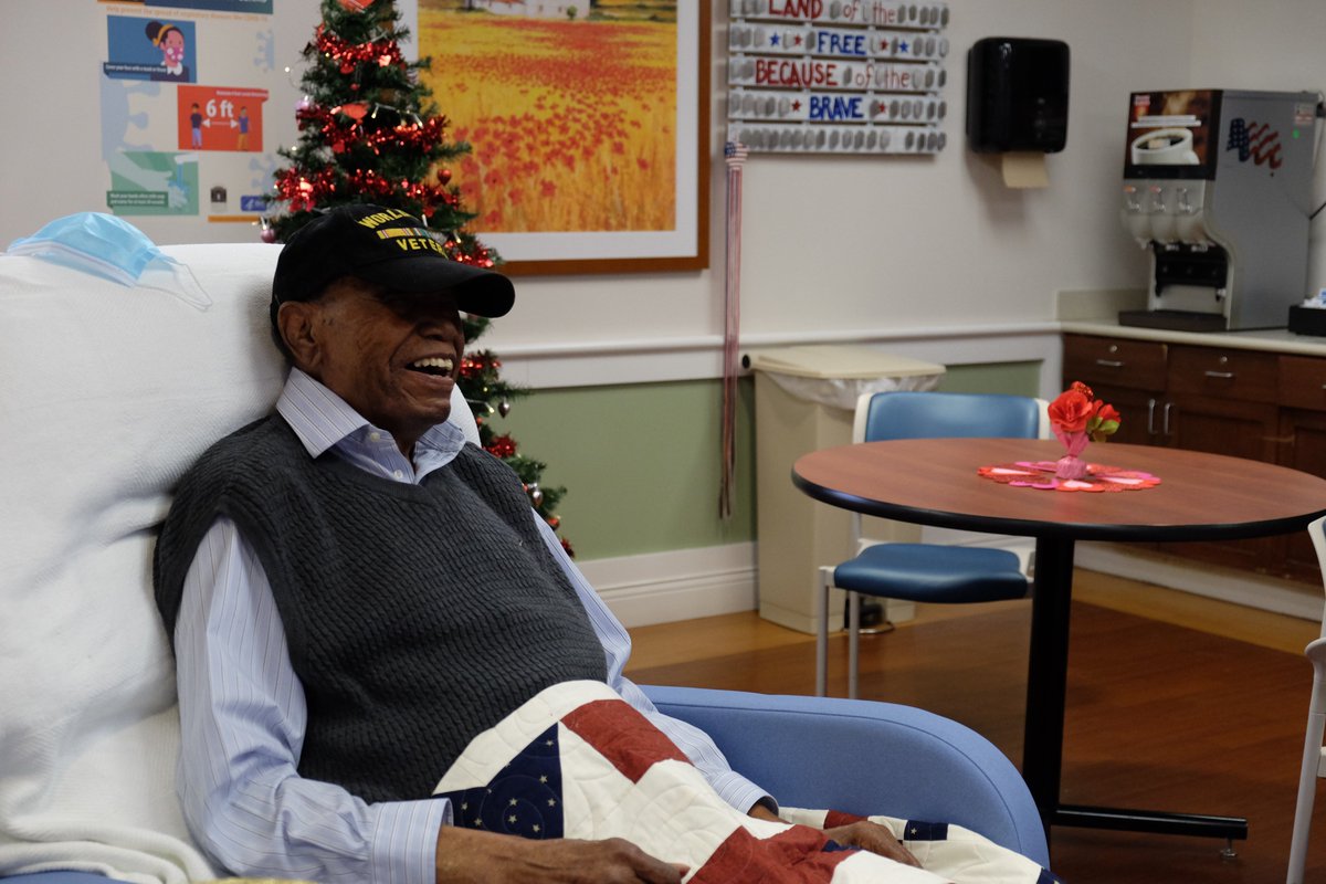 DaytonVA's tweet photo. HAPPY 105TH BIRTHDAY to WW II Veteran Lester Applin.  He served in the Navy at Pearl Harbor.  He was born in Springfield, lived most of his life in Dayton.  He now lives at the CLC on the Dayton VA campus.  He credits church and fishing for his long life https://t.co/PnqfAWZutc