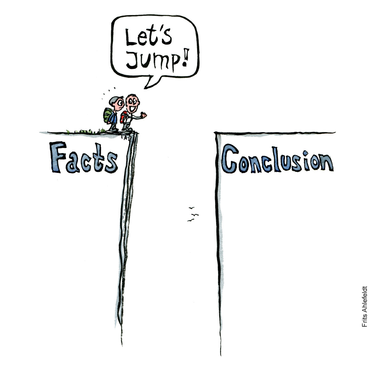 HikingOrg's tweet photo. The risk of jumping to conclusions...
#hiking #landscapesofunderstanding #cartoons #RealityCheck https://t.co/nC6BX9UvDH https://t.co/K1rGjXkdx6